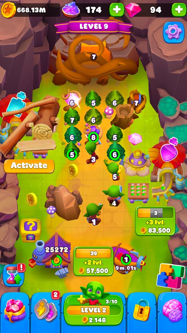 Screenshot of Goblins Wood: Tycoon Idle Game
