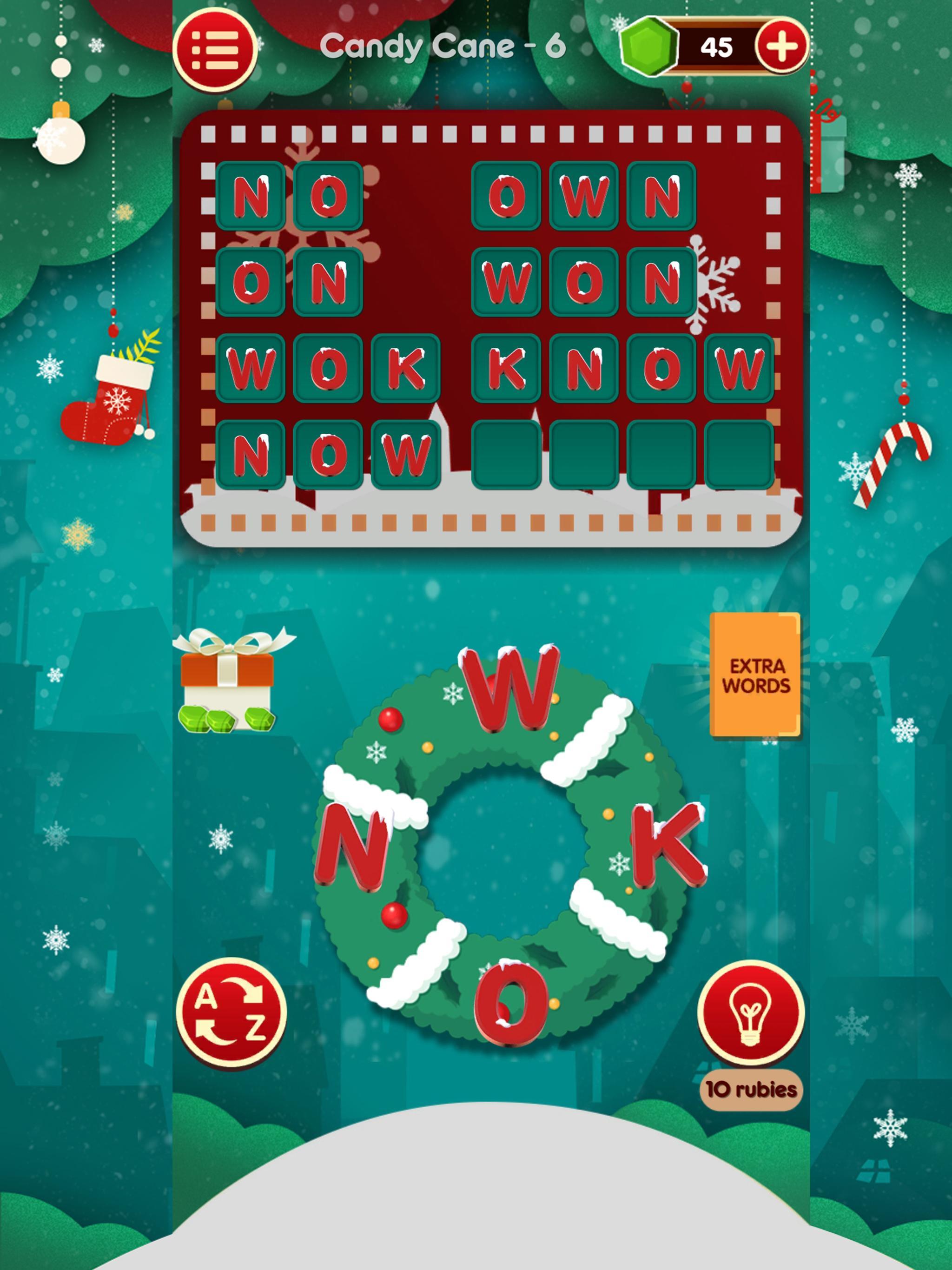Christmas Scrabbler Game Screenshot