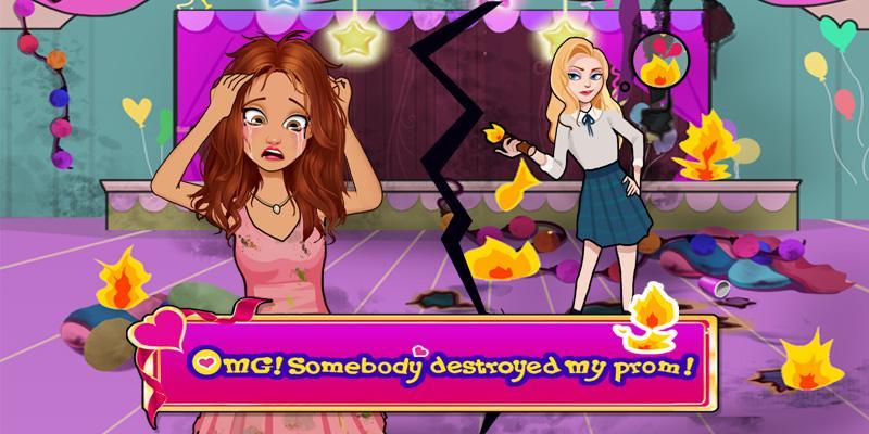 Captura de Tela do Jogo Unexpected Prom - High School Love