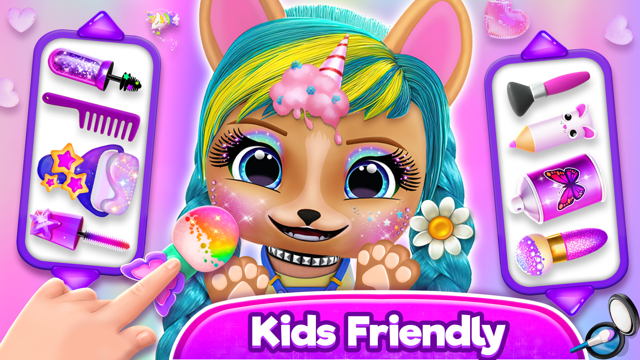 Скриншот игры Hairstyle: pet care salon game