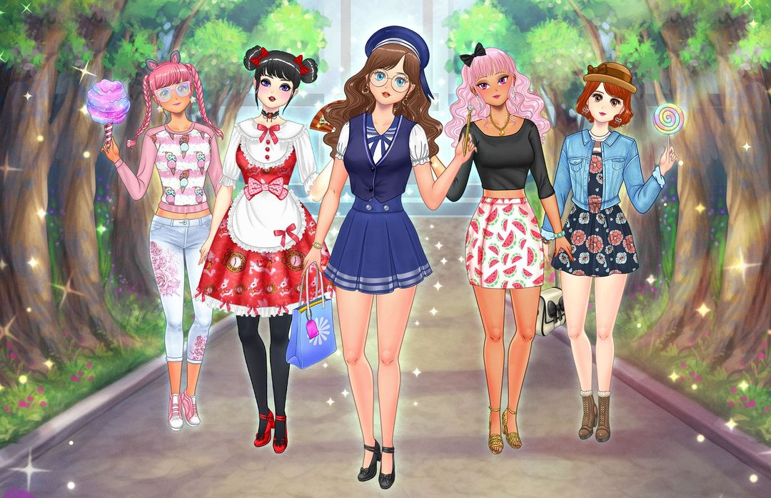 Screenshot of High School Anime Dress Up