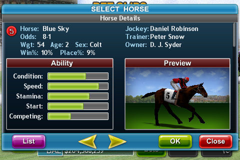 Virtual Horse Racing 3D遊戲截圖