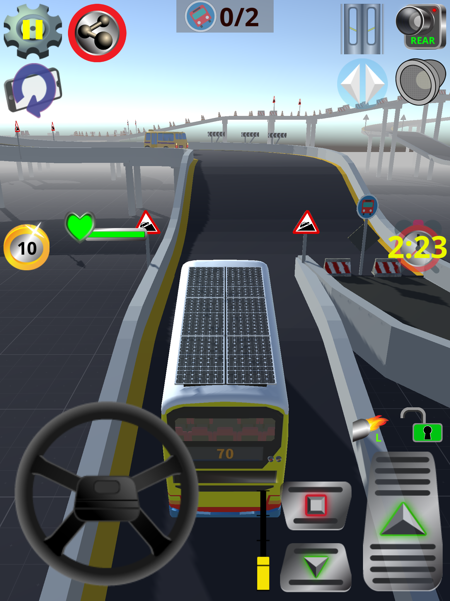 Vintage Bus Go Game Screenshot