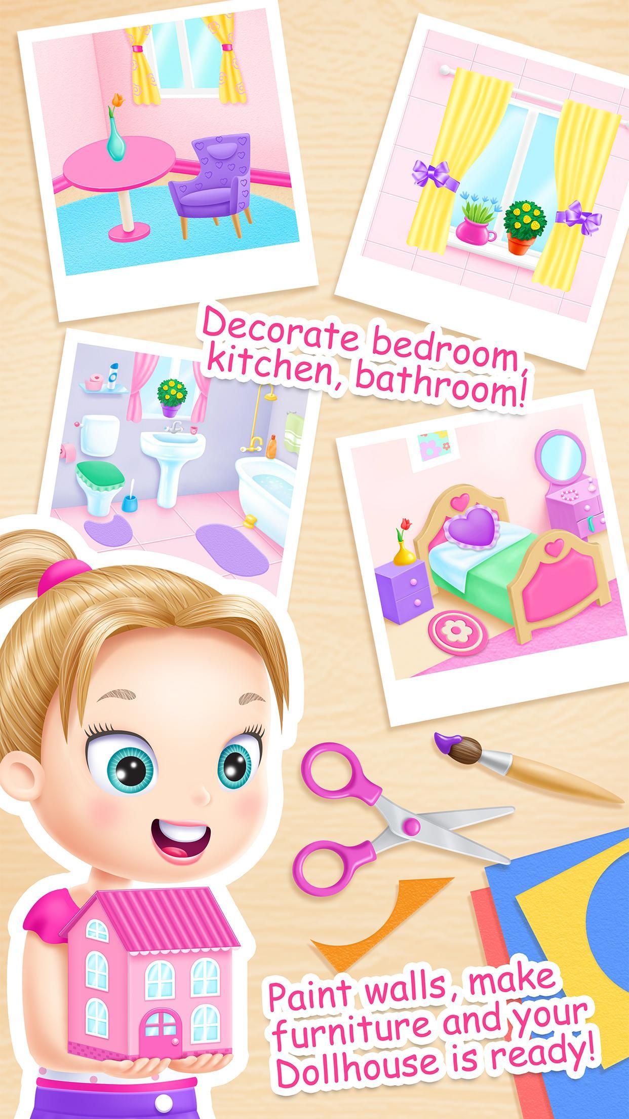Captura de Tela do Jogo Doll House Cleanup
