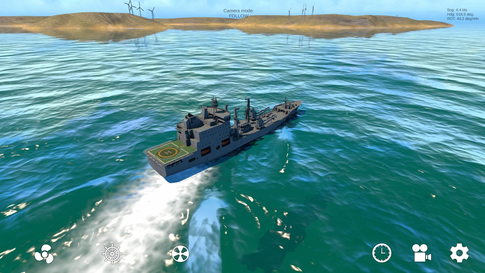 Ship Maneuvering Simulator Game Screenshot