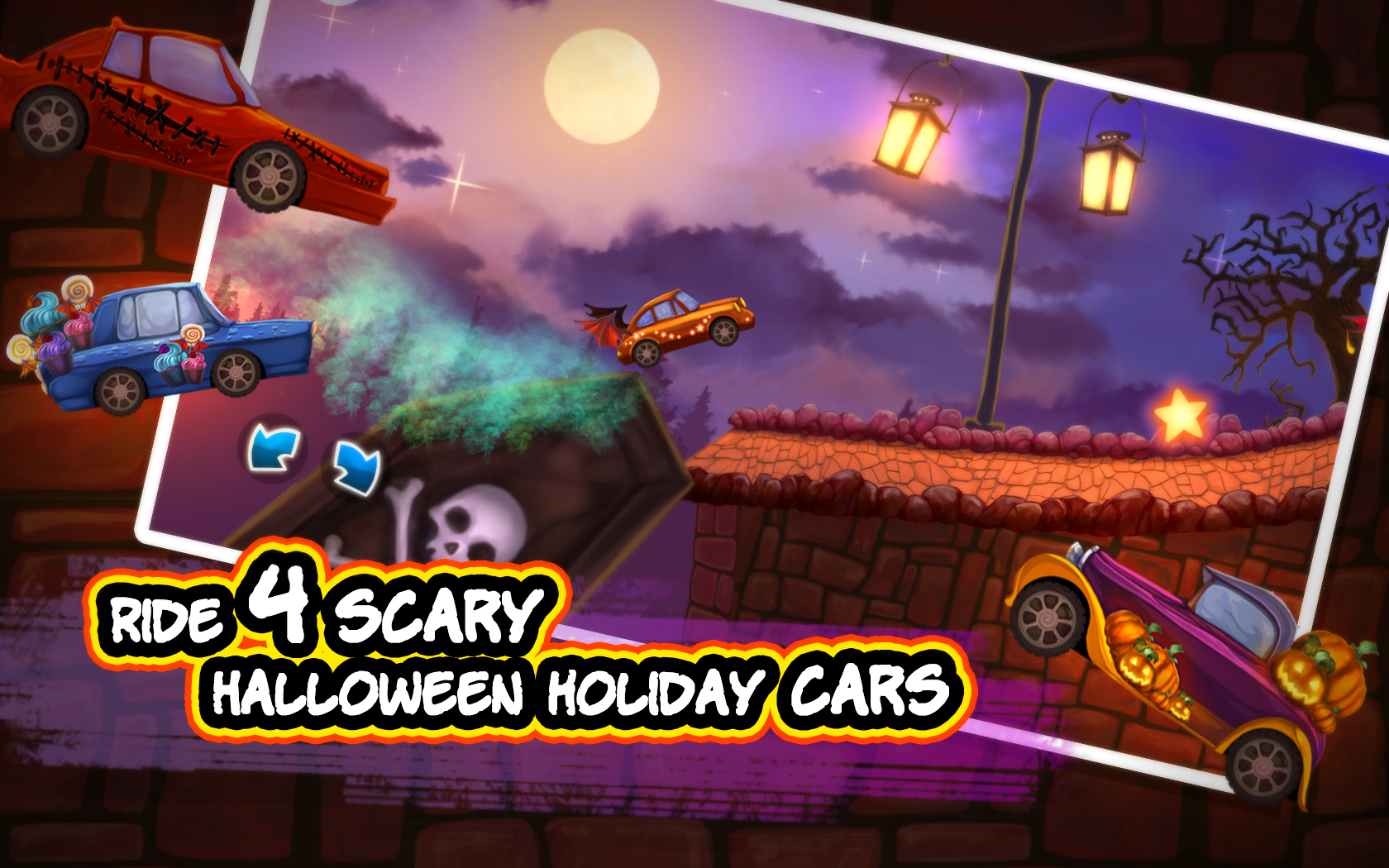 Halloween Cars: Monster Race 遊戲截圖