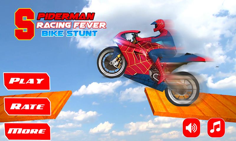 Spiderman Bike Racing Stunt Master ภาพหน้าจอเกม