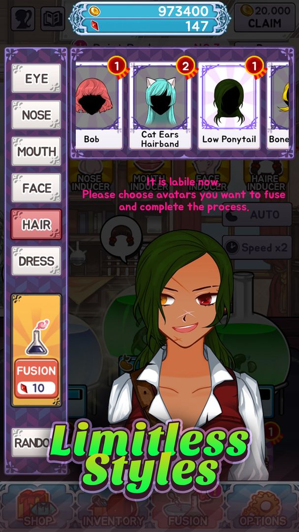 방치형 세포소녀:미소녀프로젝트 게임 스크린 샷
