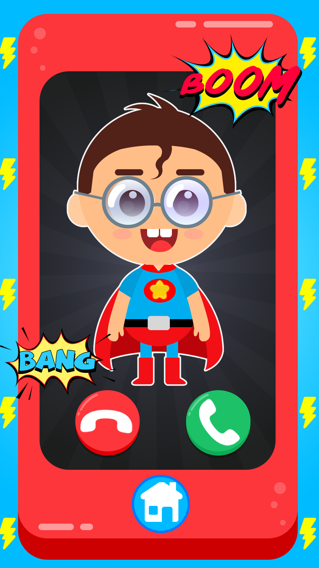 Screenshot 1 of Mega telefono del supereroe del bambino 1.8