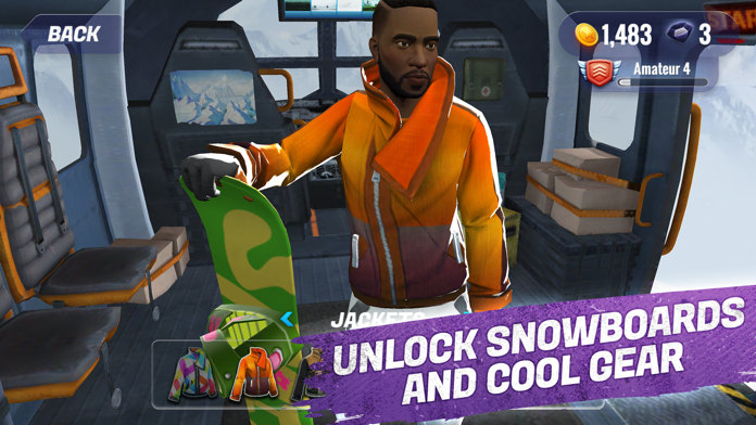 Peak Rider Snowboarding Game Screenshot
