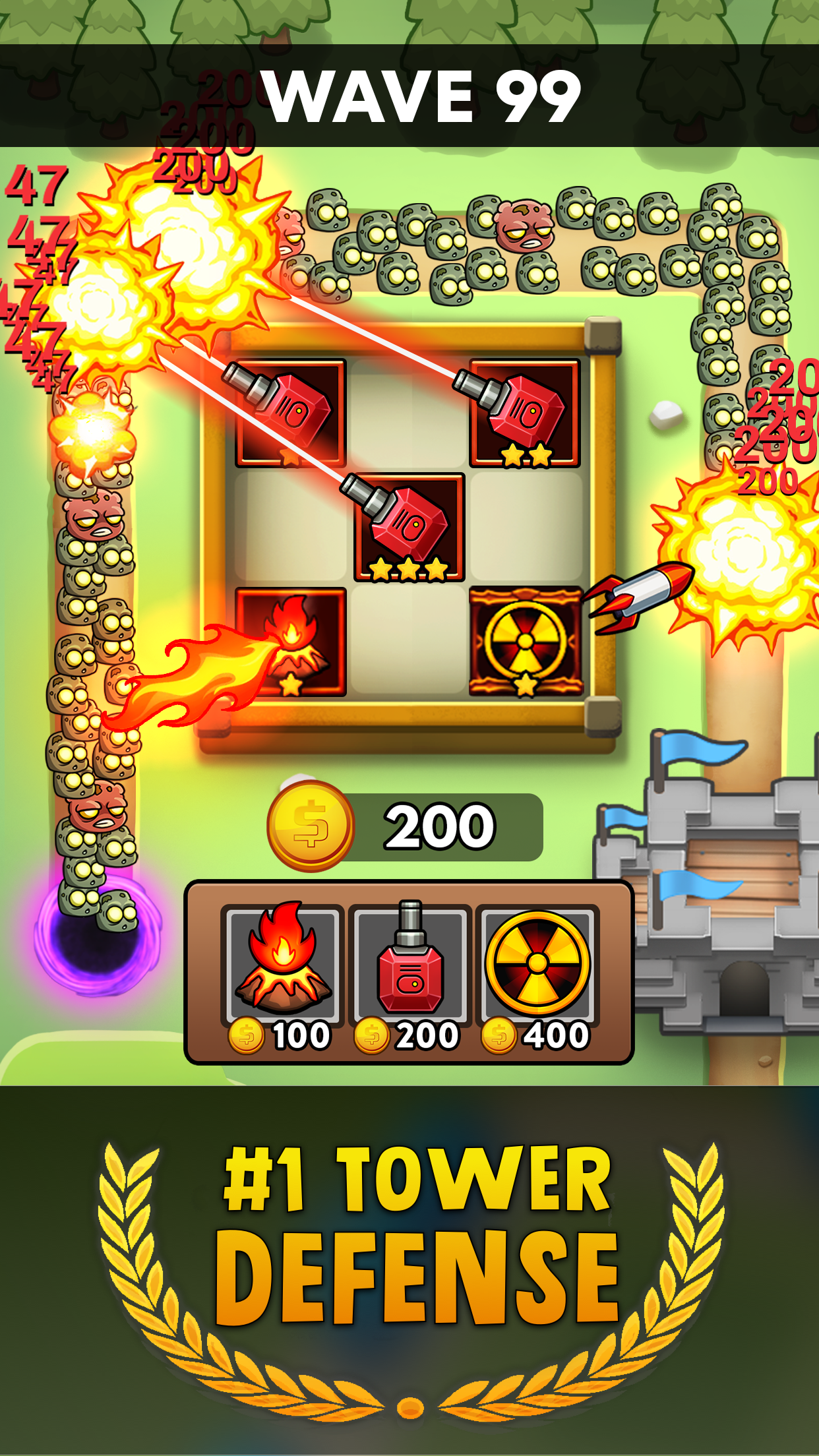 Merge Clash: Tower Defense TD ภาพหน้าจอเกม