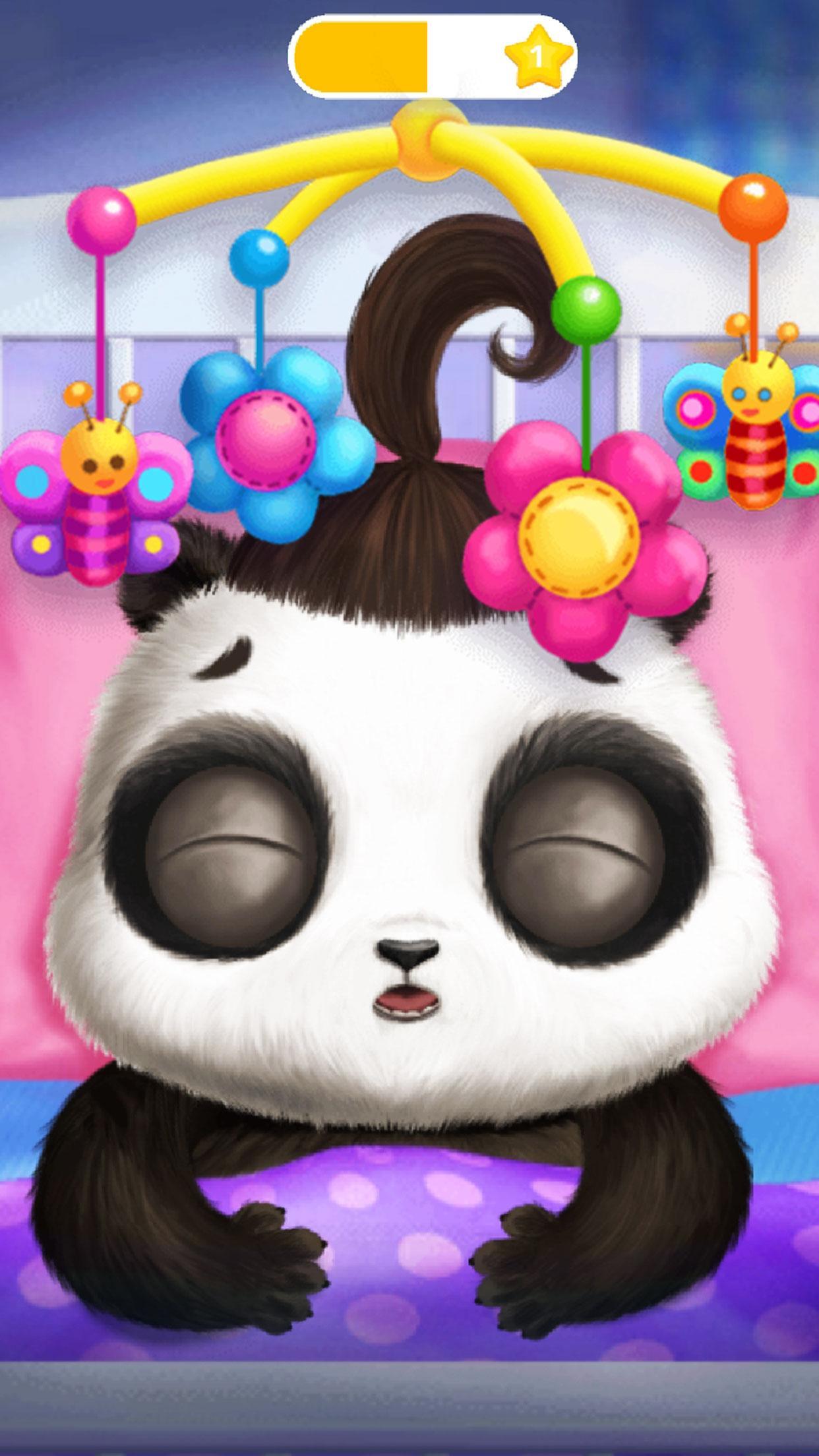 Cuplikan Layar Game Panda Lu Baby Bear Care 2