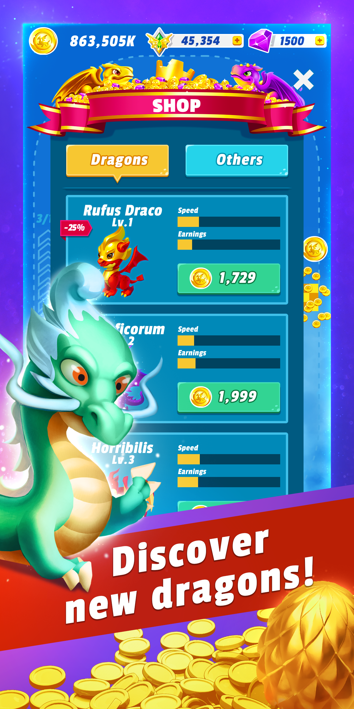 Screenshot of Merge Dragons Collection