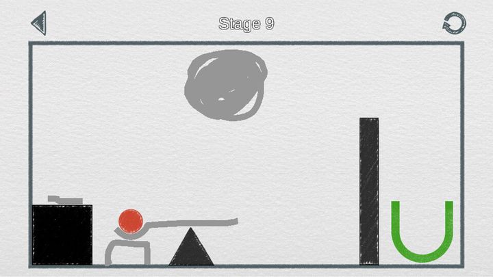 フィジックスライン (ブレーンストーミングゲーム) ゲームのスクリーンショット