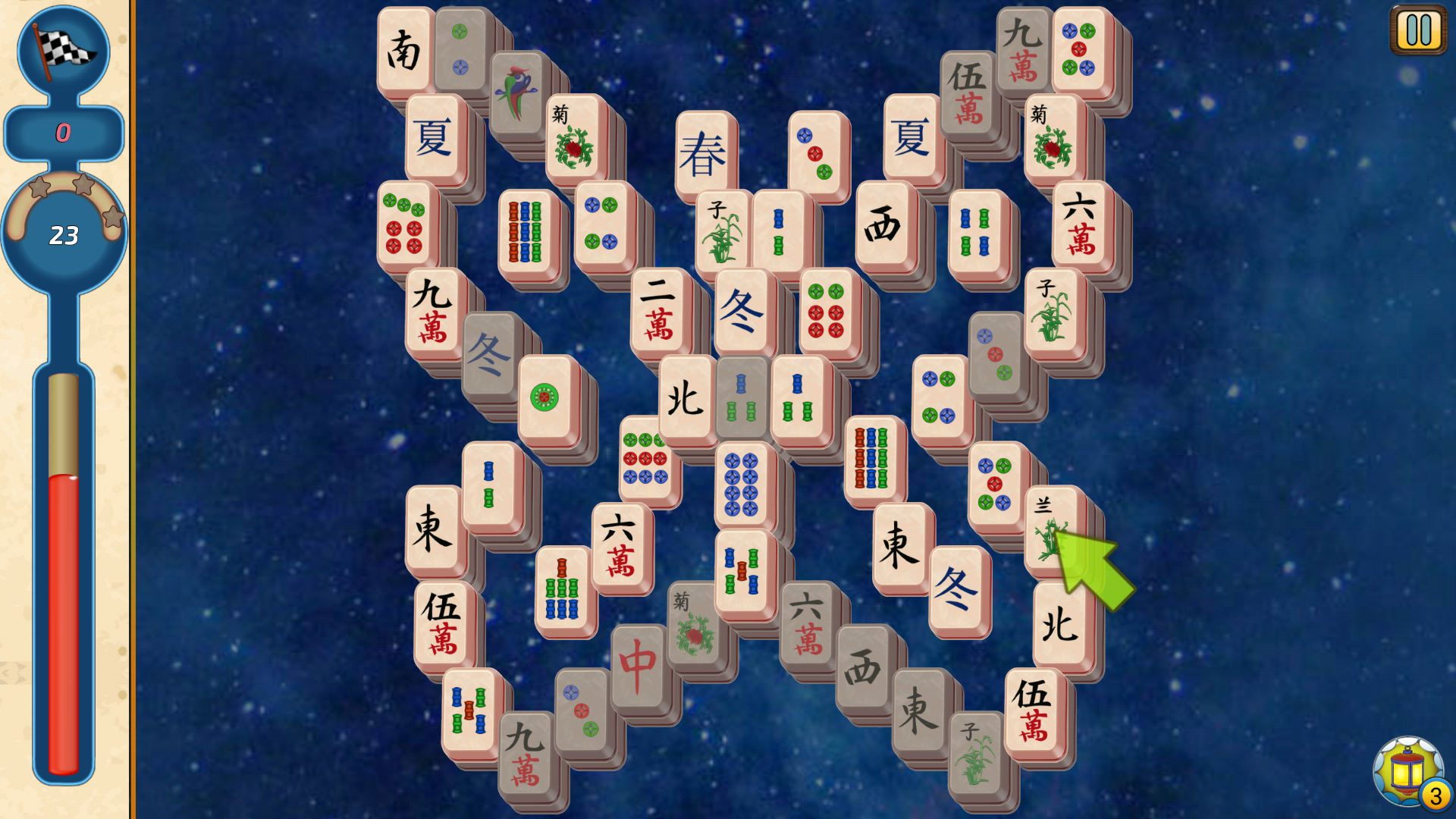 Mahjong Village Game Screenshot