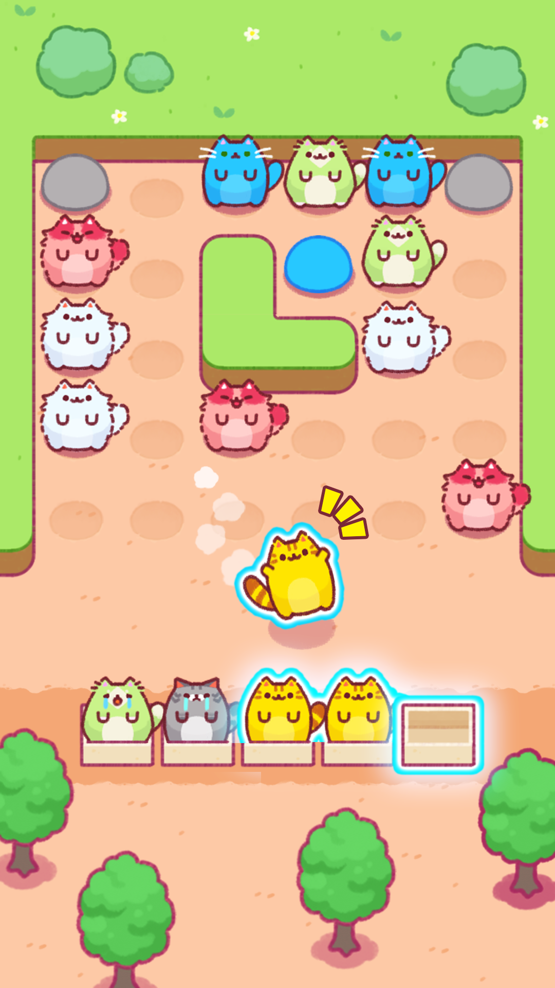 Cat Block Jam: Healing Puzzle ภาพหน้าจอเกม