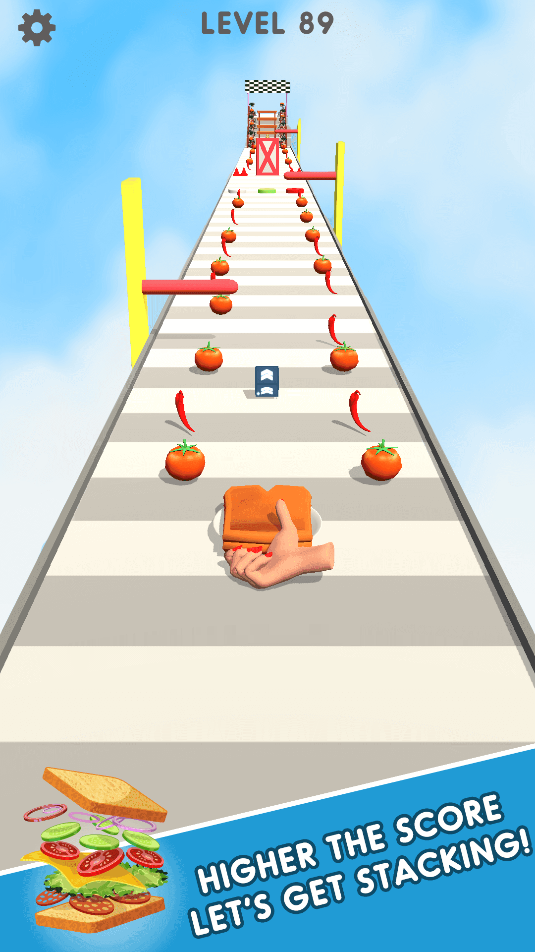Sandwich Stack Runner Game Game Screenshot