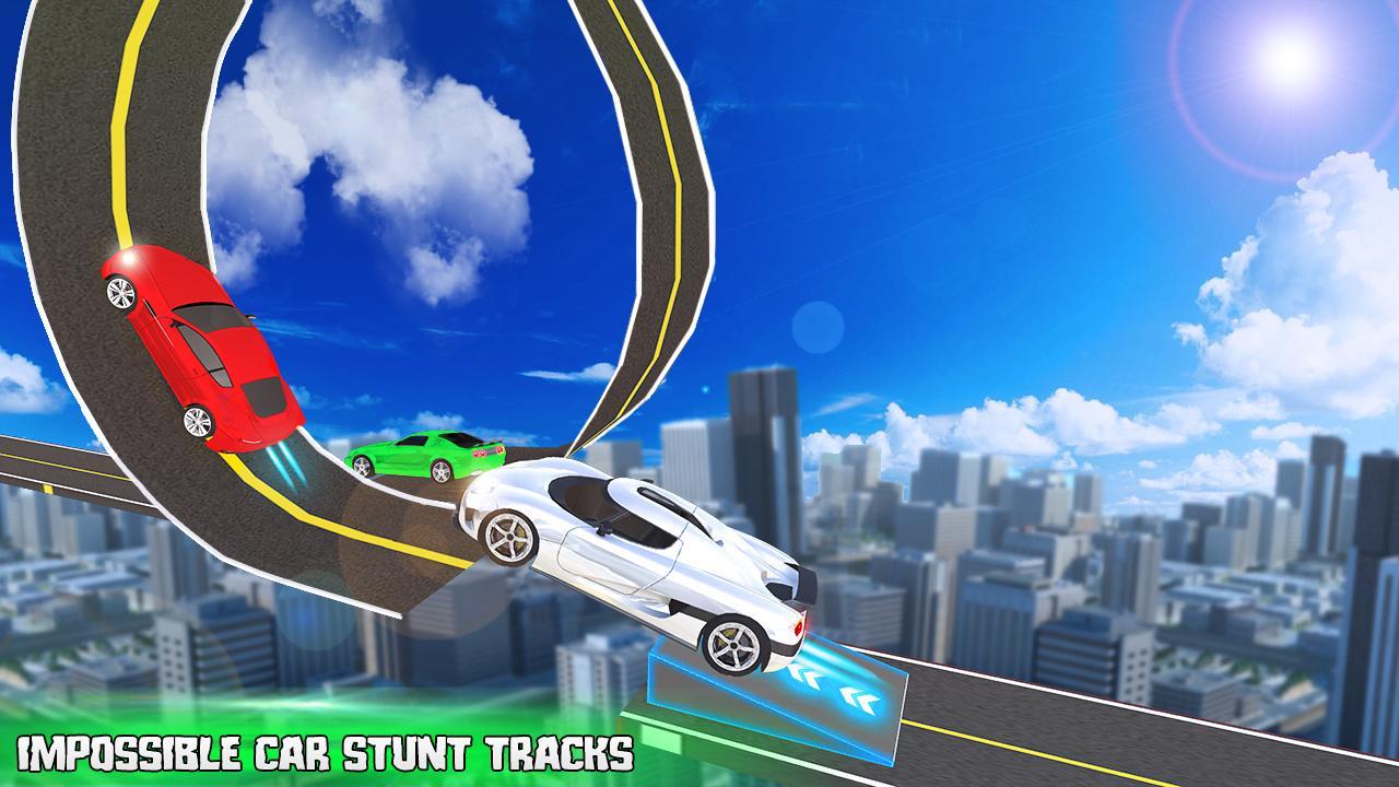 Extreme Car Stunt Impossible Racing Game Screenshot