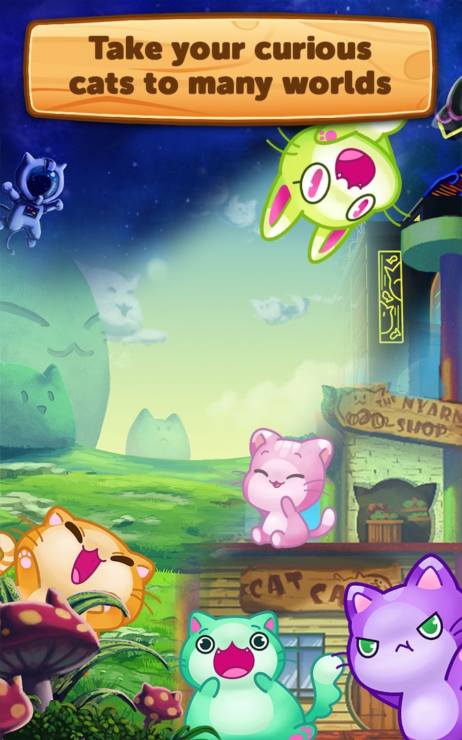 Kitty Pawp Bubble Shooter ภาพหน้าจอเกม