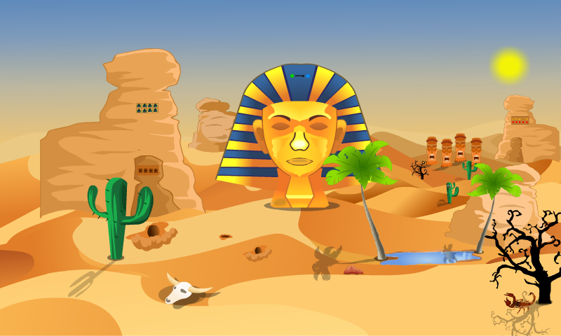 Desert Trove Escape ゲームのスクリーンショット