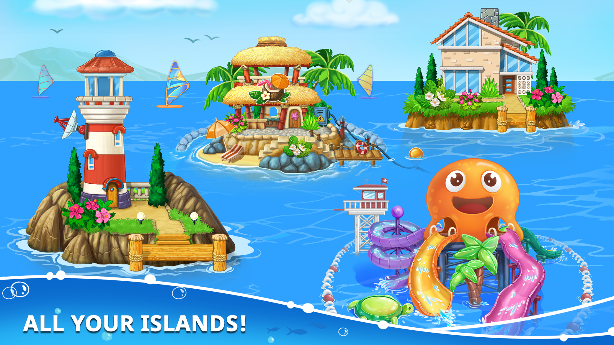 Island building! Build a house Game Screenshot