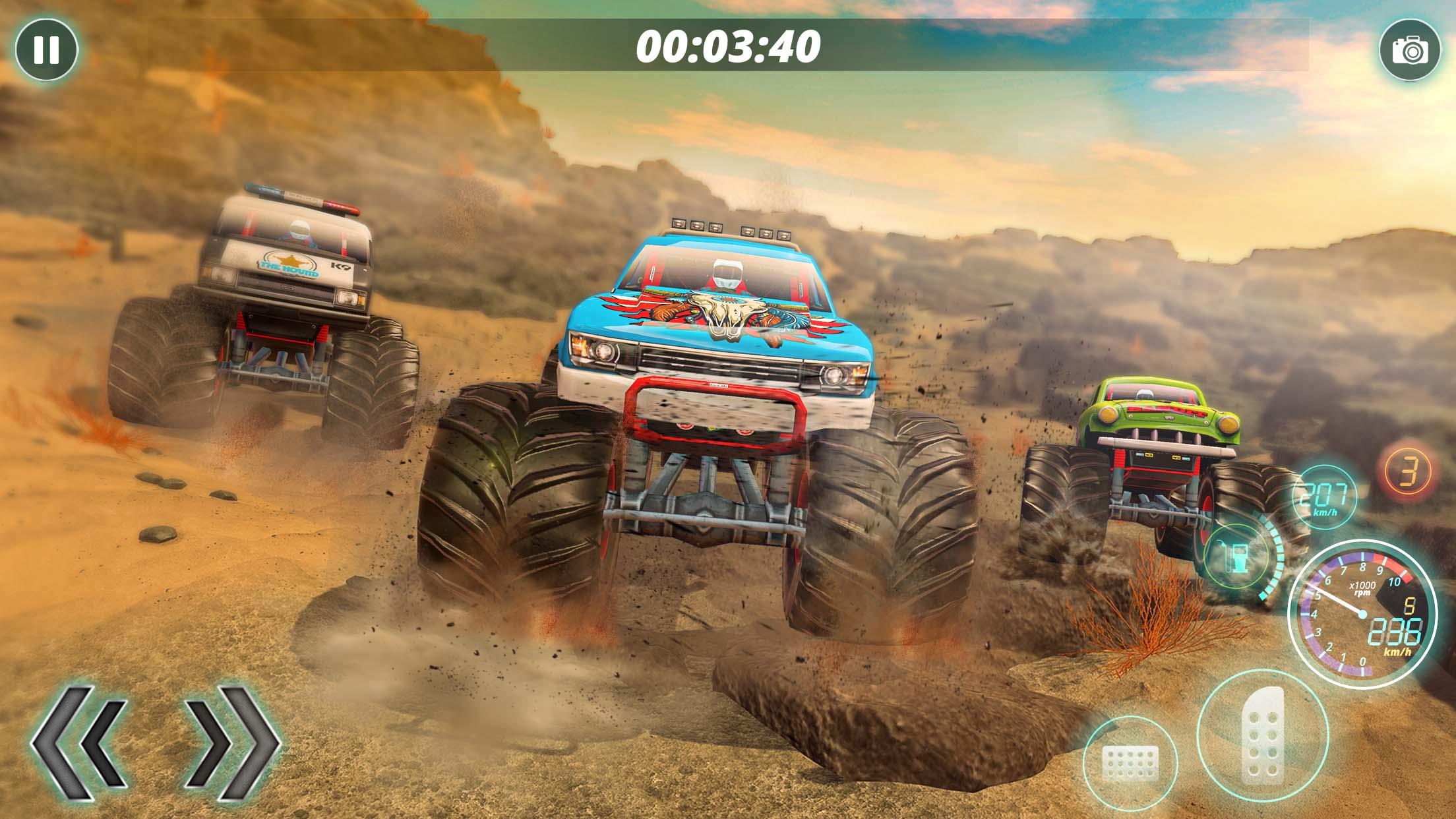 Cuplikan Layar Game Monster Mud Truck Racing Games