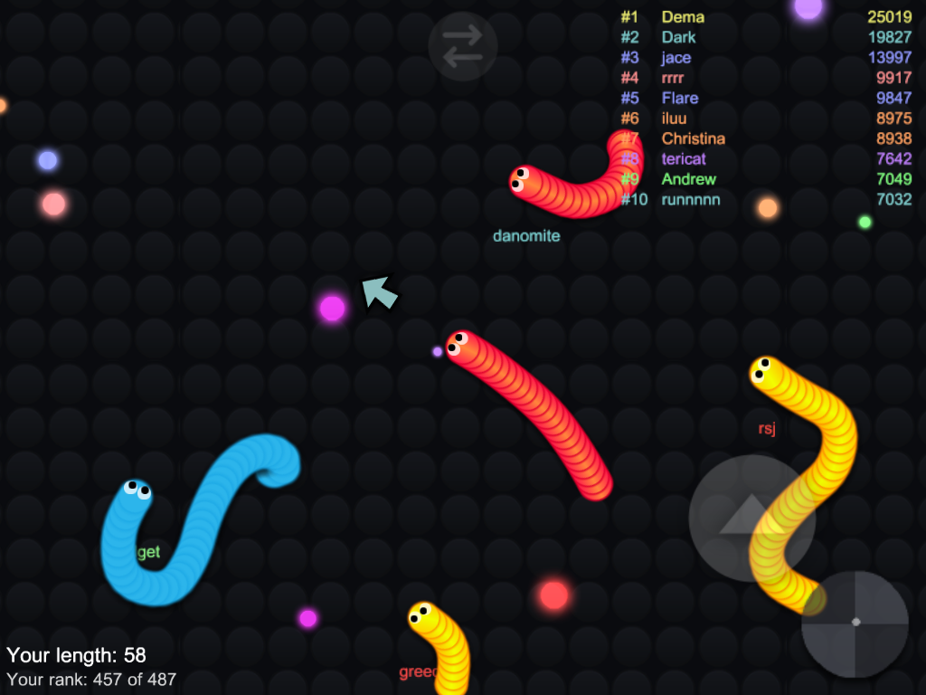 Snake Snither Battle IO 2017 Game Screenshot