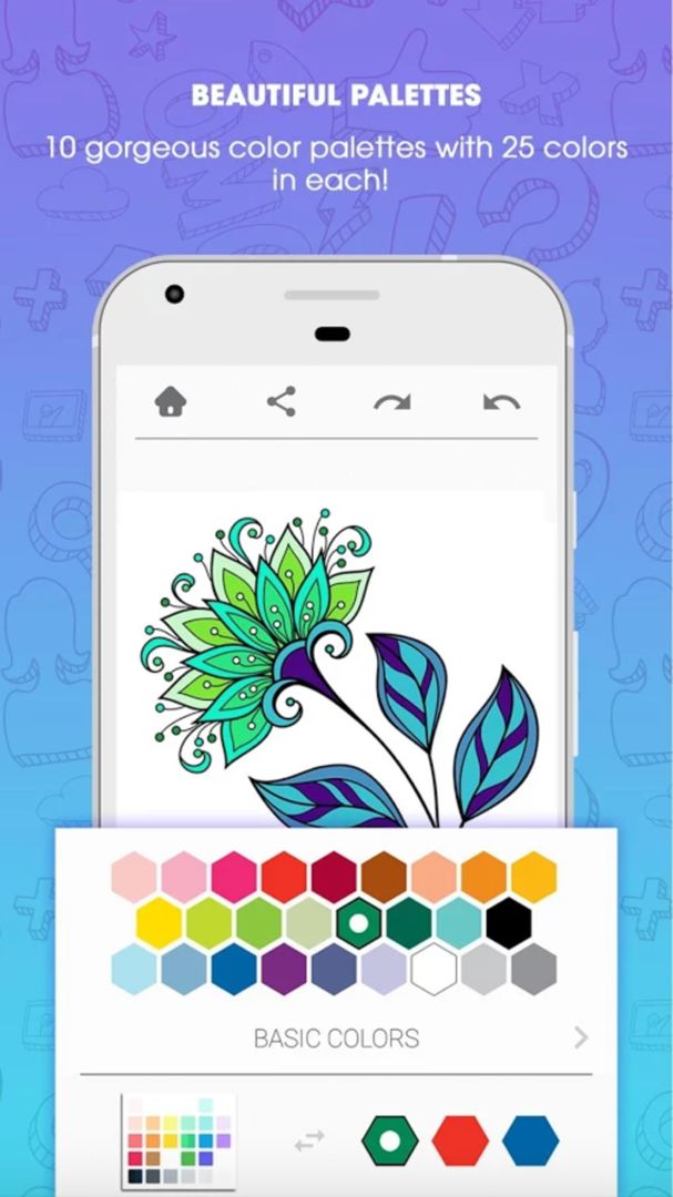 Screenshot of Color By Number - Paint Book