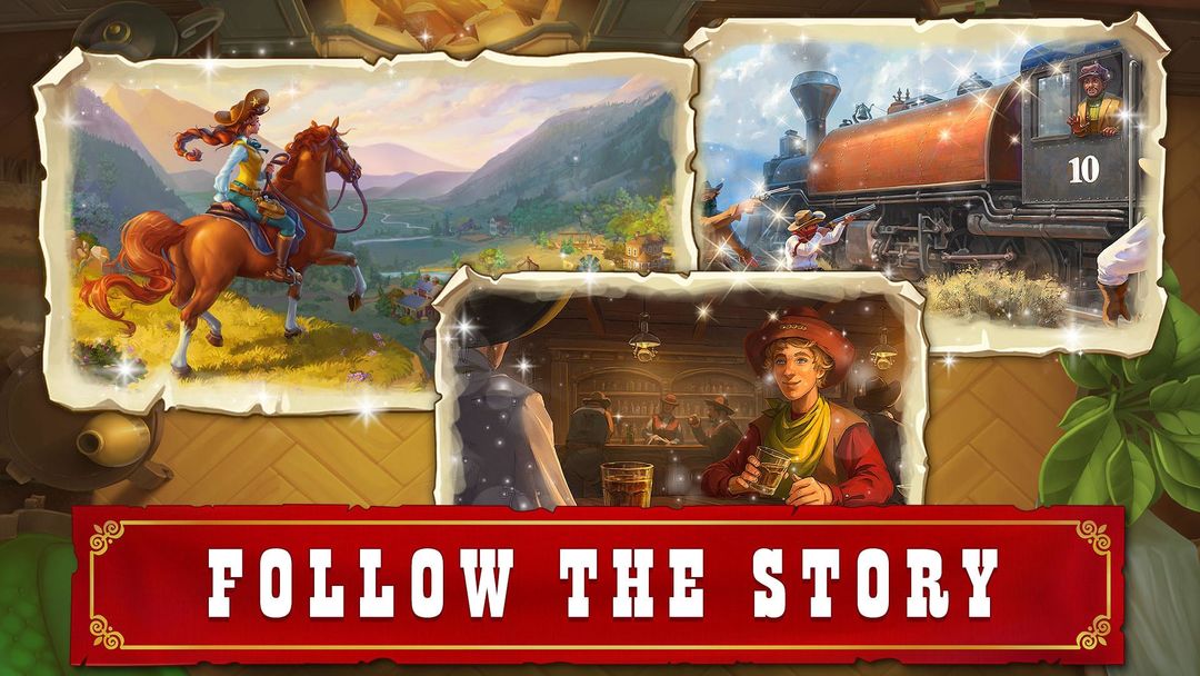Jewels of the Wild West: Match gems & restore town screenshot game
