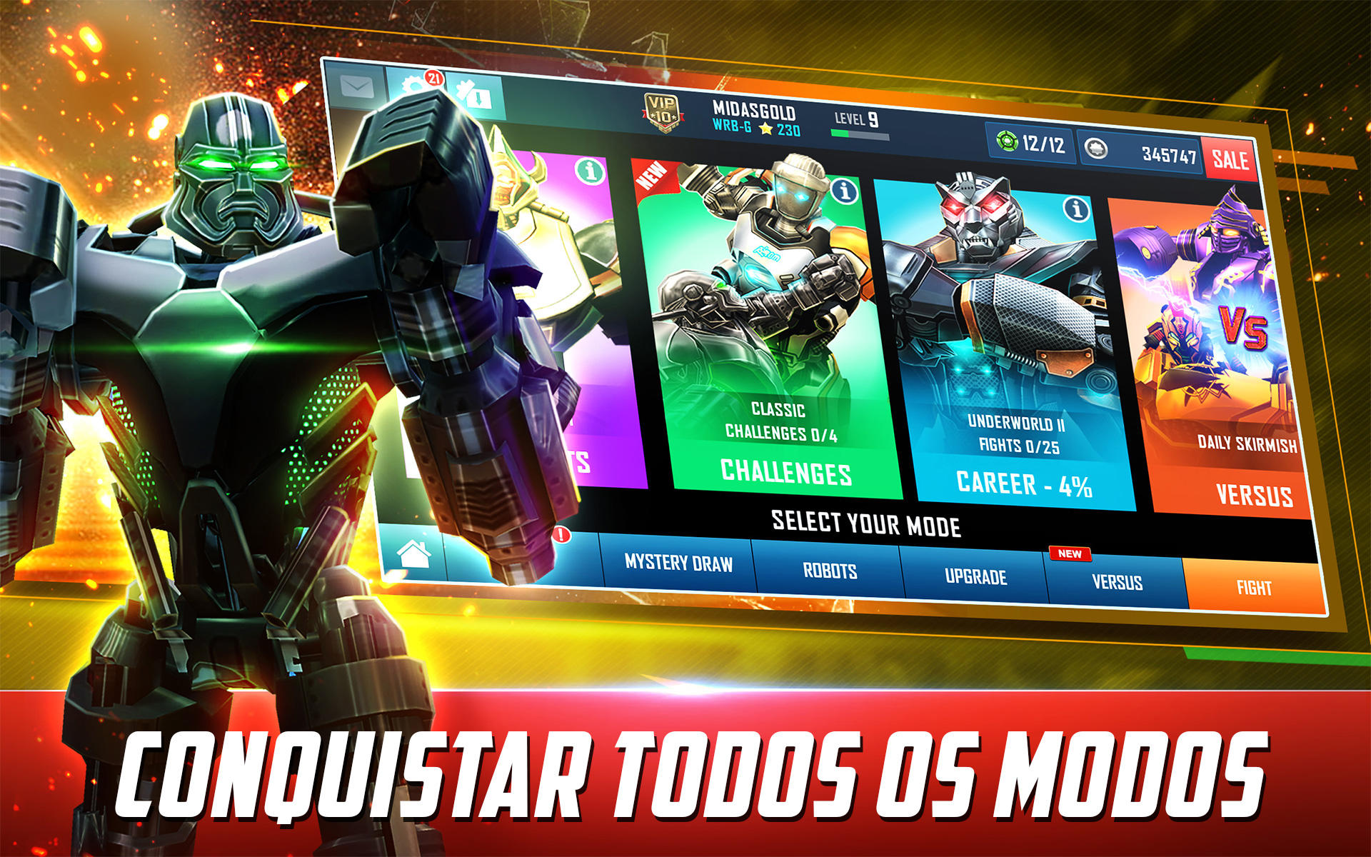 Captura de Tela do Jogo Real Steel World Robot Boxing