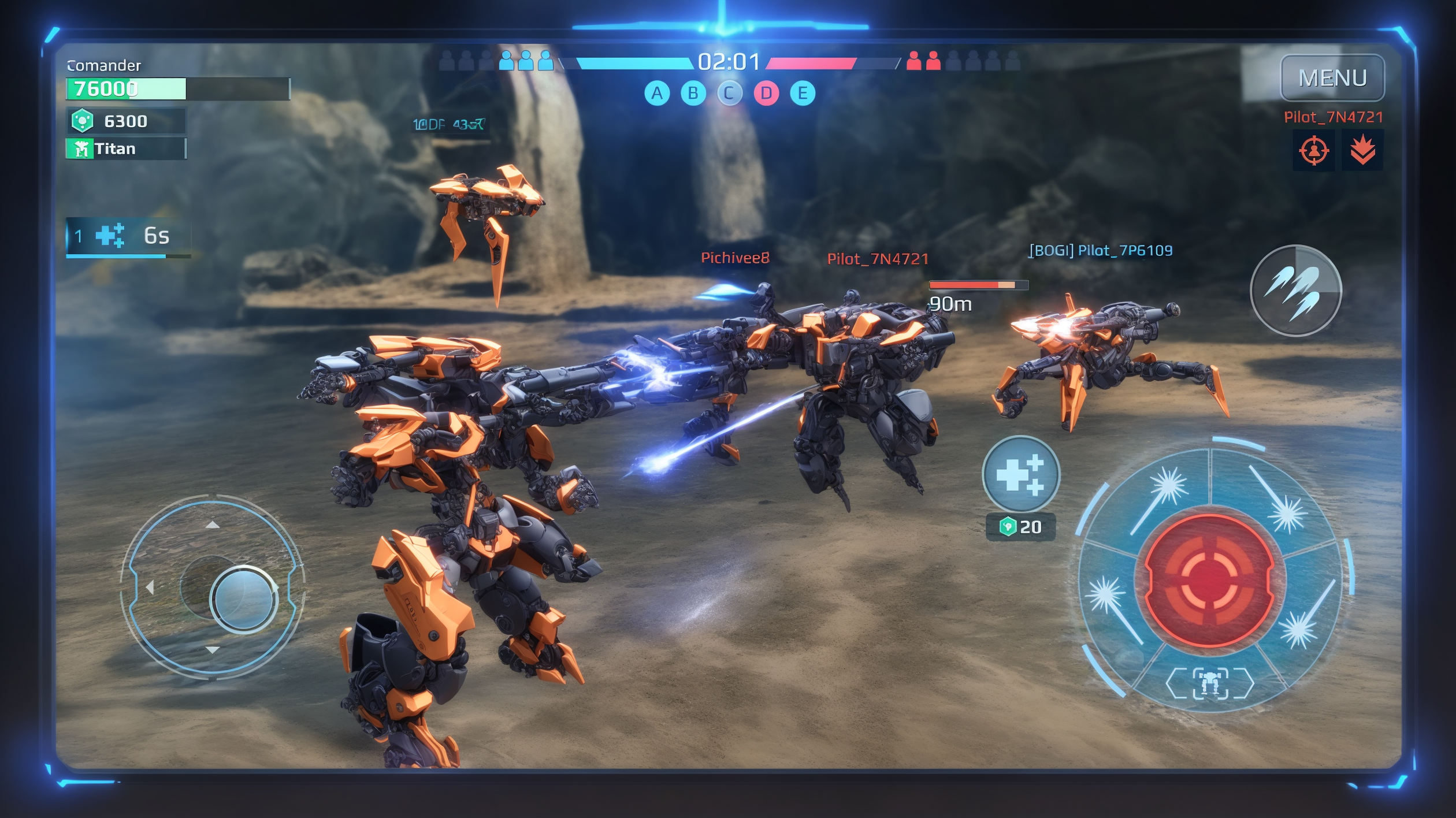 Screenshot of Mech Battle