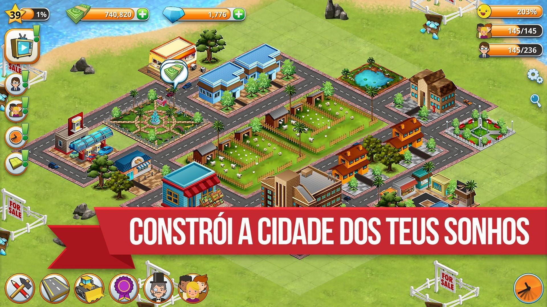 Captura de Tela do Jogo Village Island City Simulation