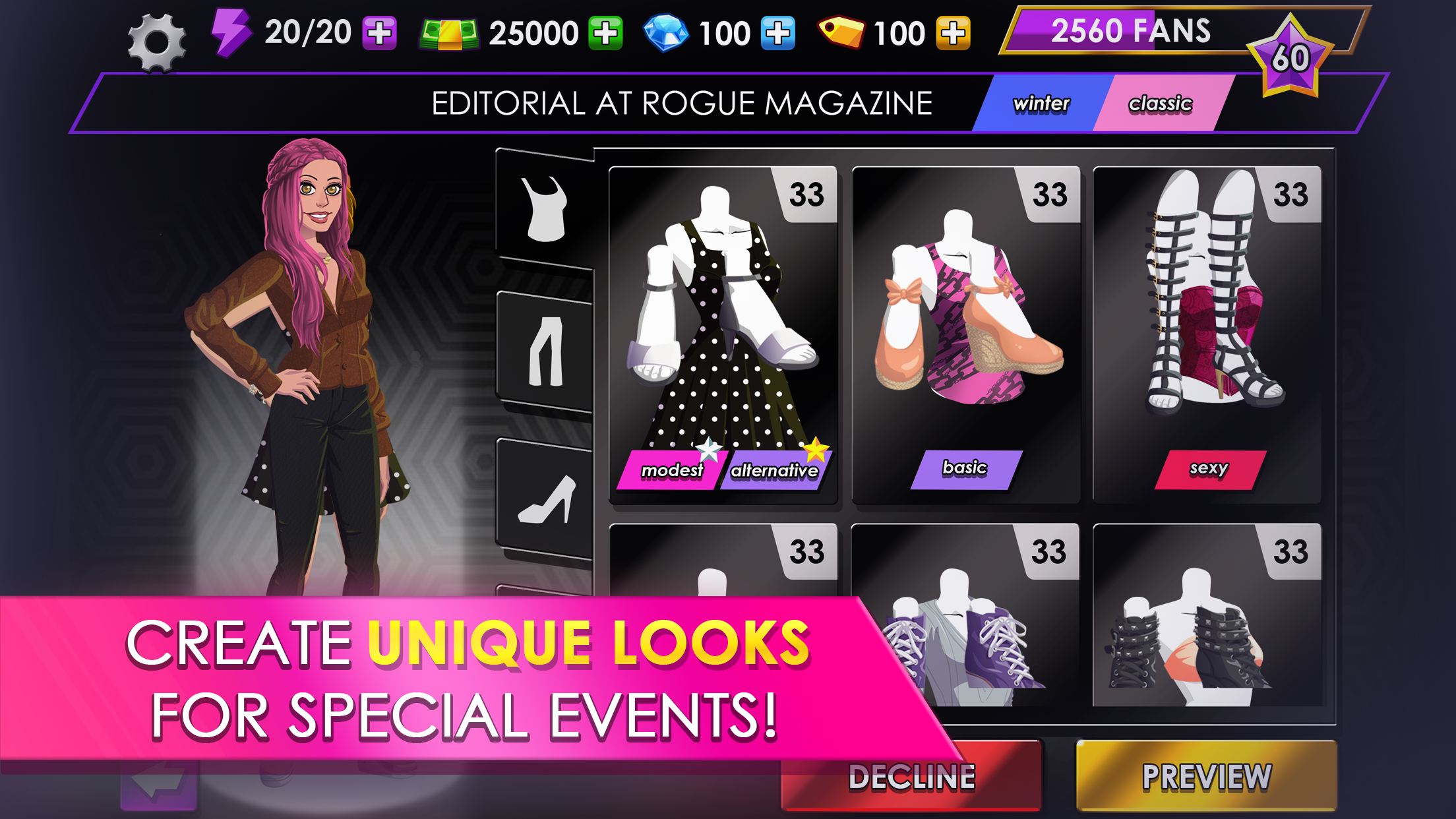 Fashion Fever: Dress Up Game ภาพหน้าจอเกม