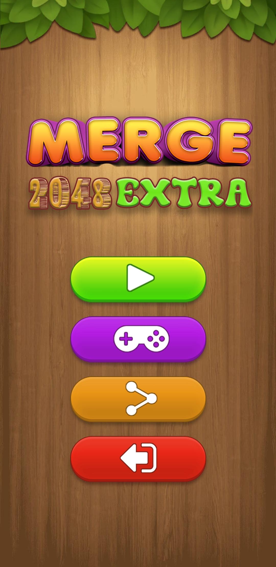 Cuplikan Layar Game 2048 Extra - Merge Puzzle