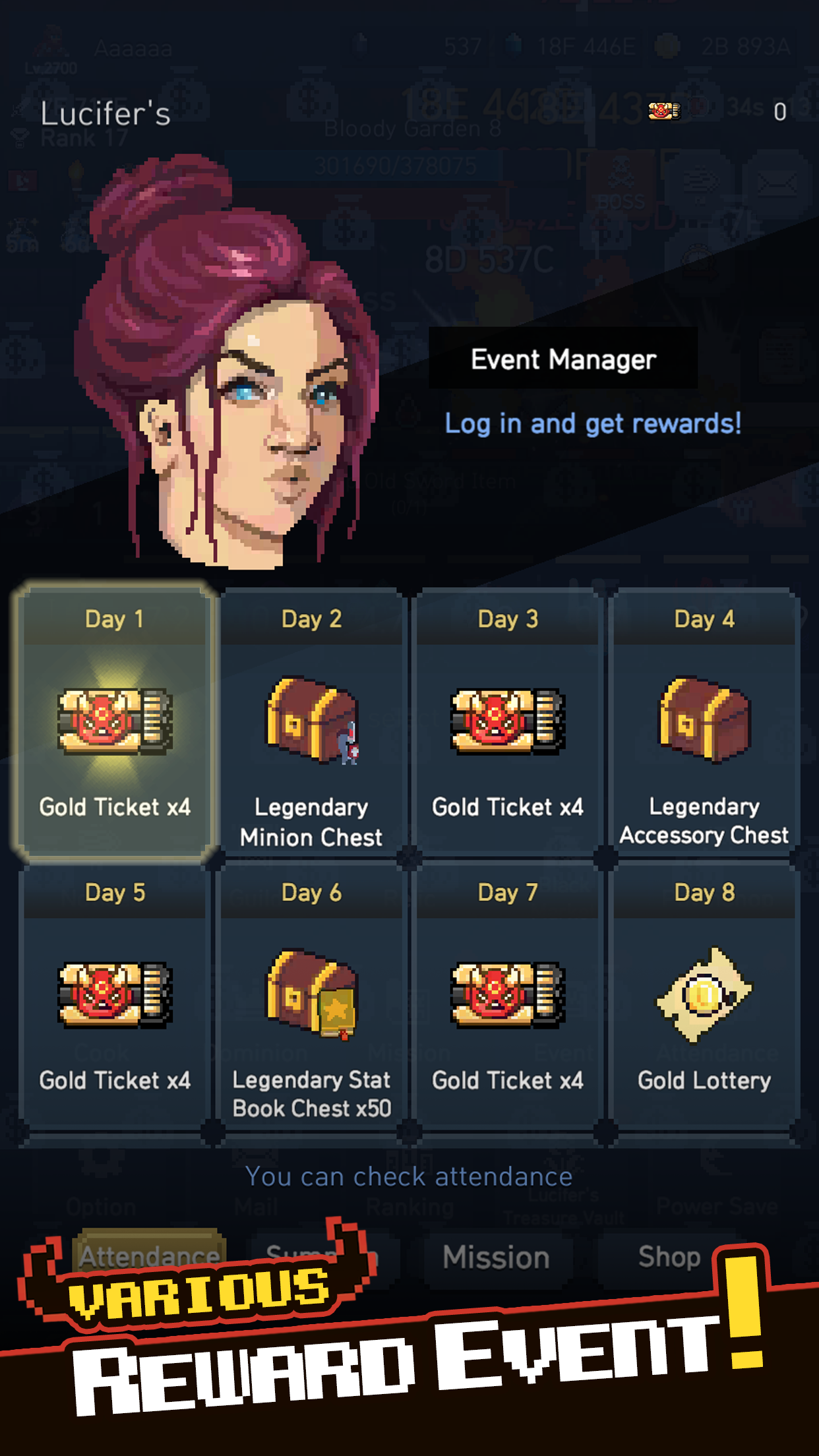 The Demonized: Idle RPG Game Screenshot