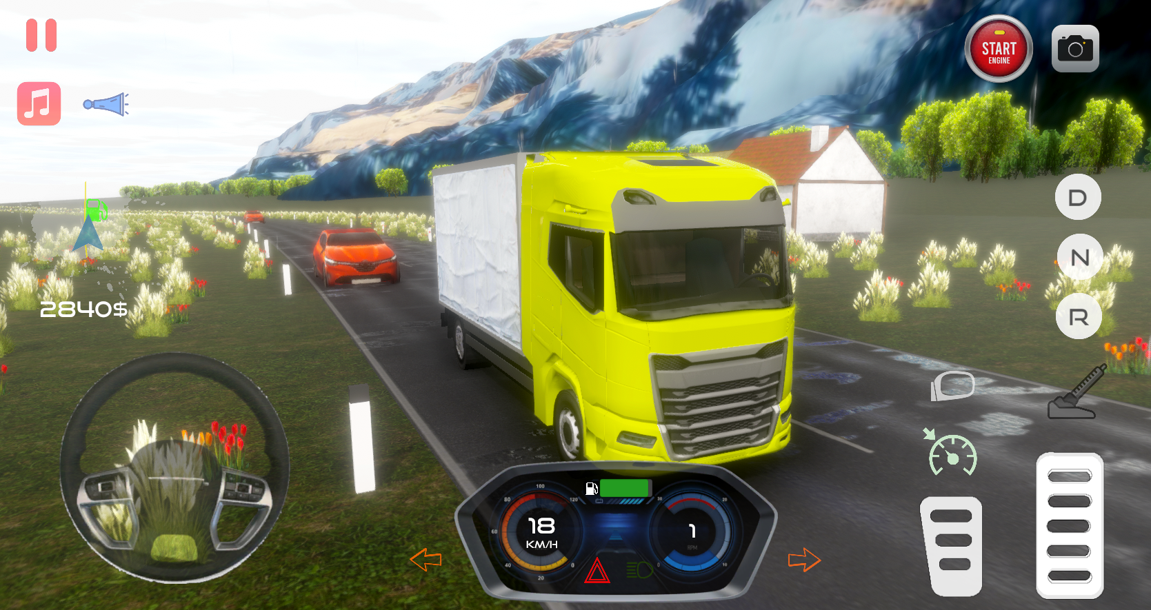 Cuplikan Layar Game Truck Simulator Europe 2024