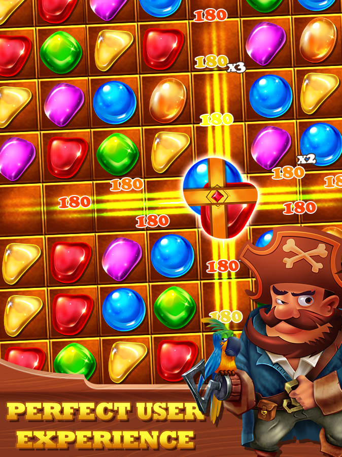 Jewels Free Pirate Game Screenshot