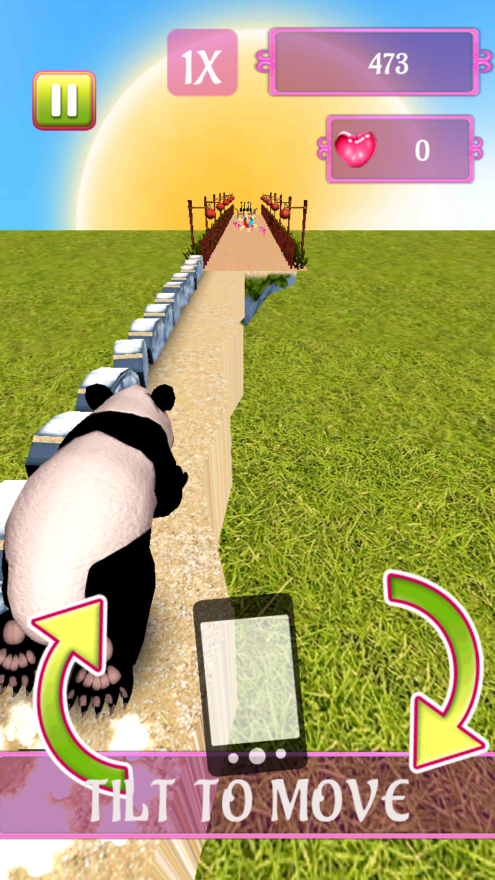 My Little Baby Panda Runner ゲームのスクリーンショット