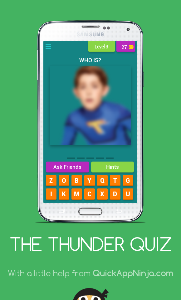 THE THUNDER QUIZ Game Screenshot