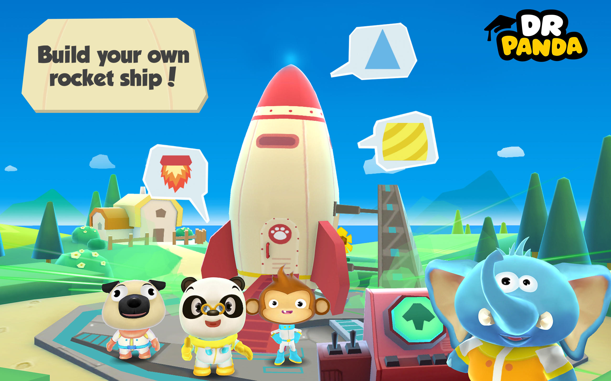 Cuplikan Layar Game Dr. Panda in Space