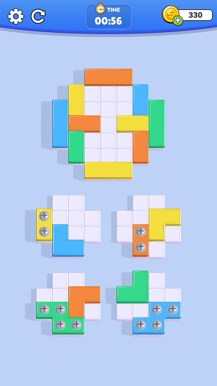 Cuplikan Layar Game Block Color Sort:Puzzle