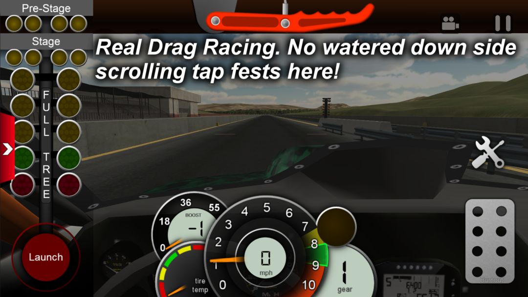 Screenshot of Pro Series Drag Racing