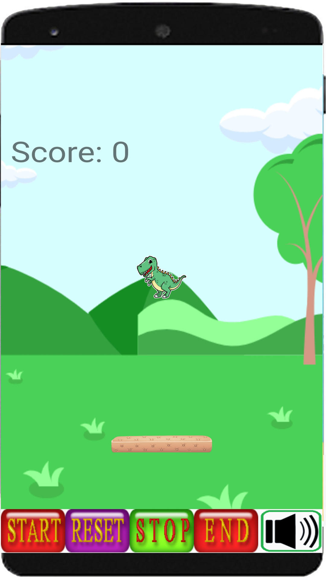 dino pong Game Screenshot