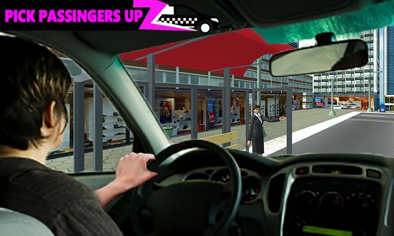 Pink Taxi Driving Game 3D ภาพหน้าจอเกม