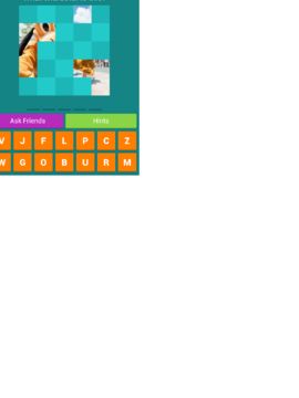 Cartoon Character Quiz Game Game Screenshot