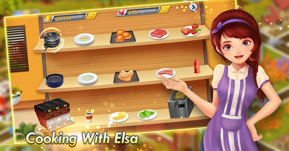 Cooking With Elsa: Little Chef Game Screenshot