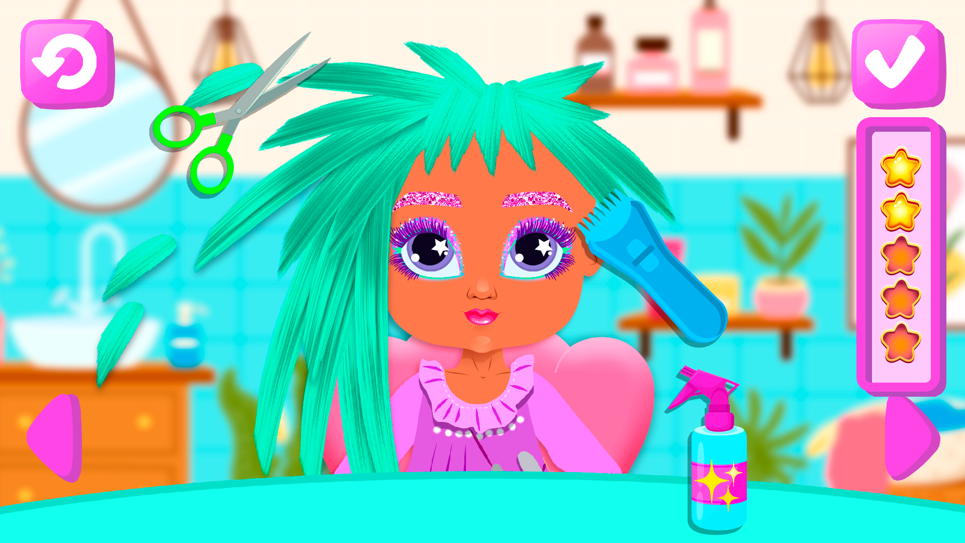 Screenshot of Hair Salon Game for Kids