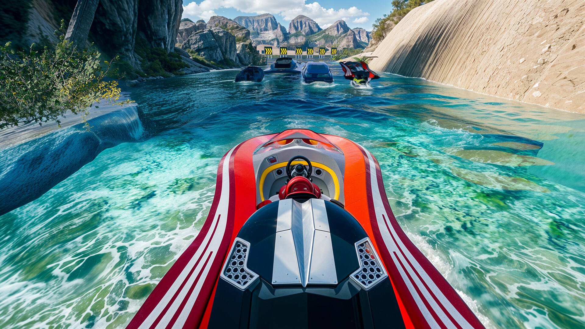 Aqua Conflict: Canal Carnage Game Screenshot