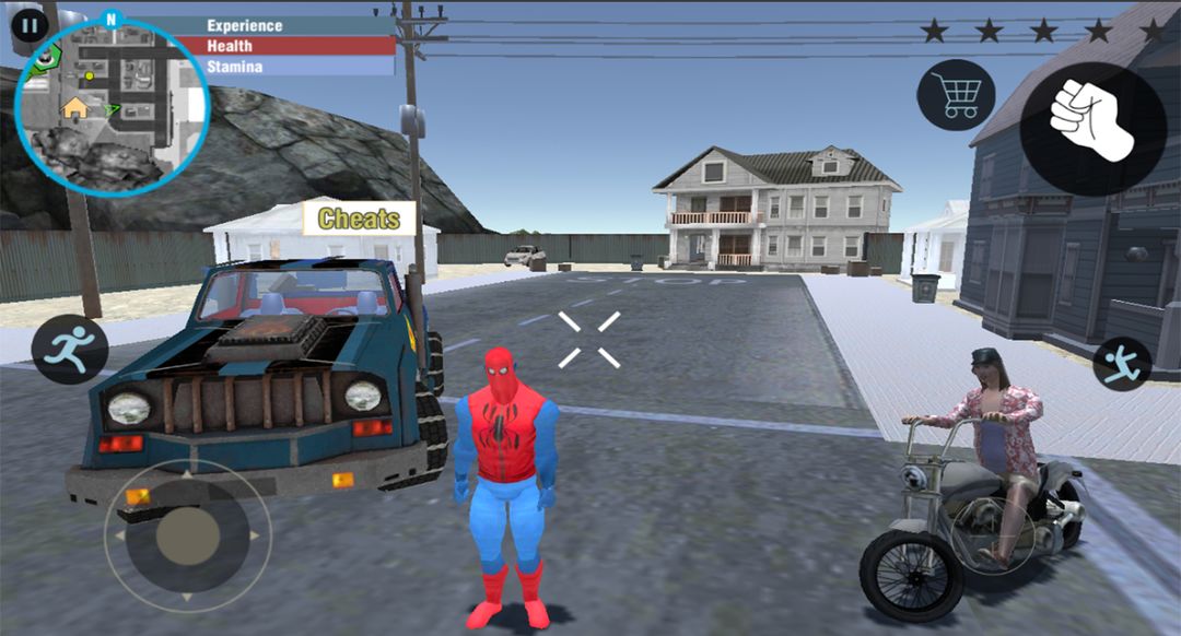 Spider Rope Hero Super World Street Crime Gangstar screenshot game