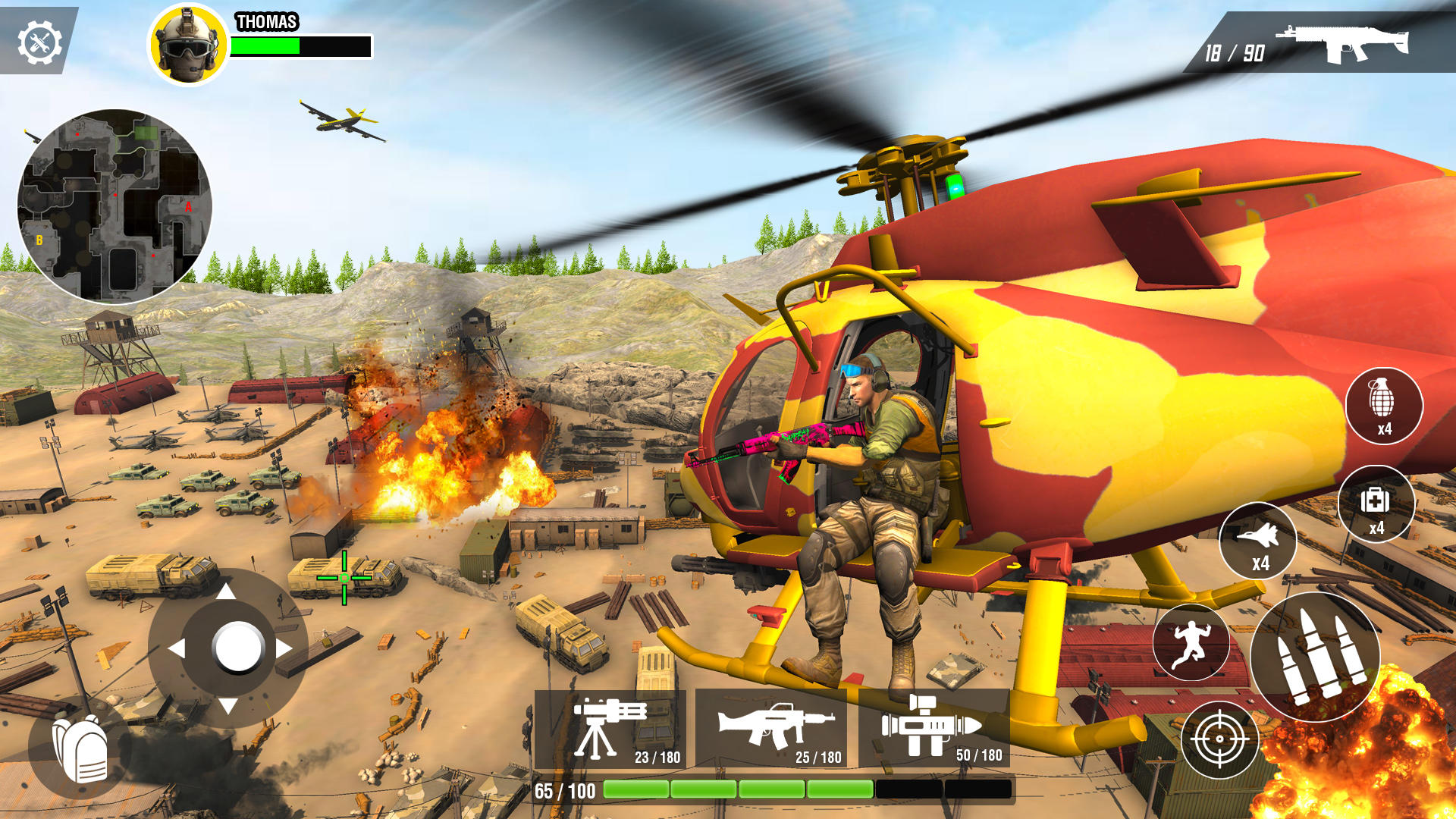 Gunship Combat: Helicopter 3D Game Screenshot